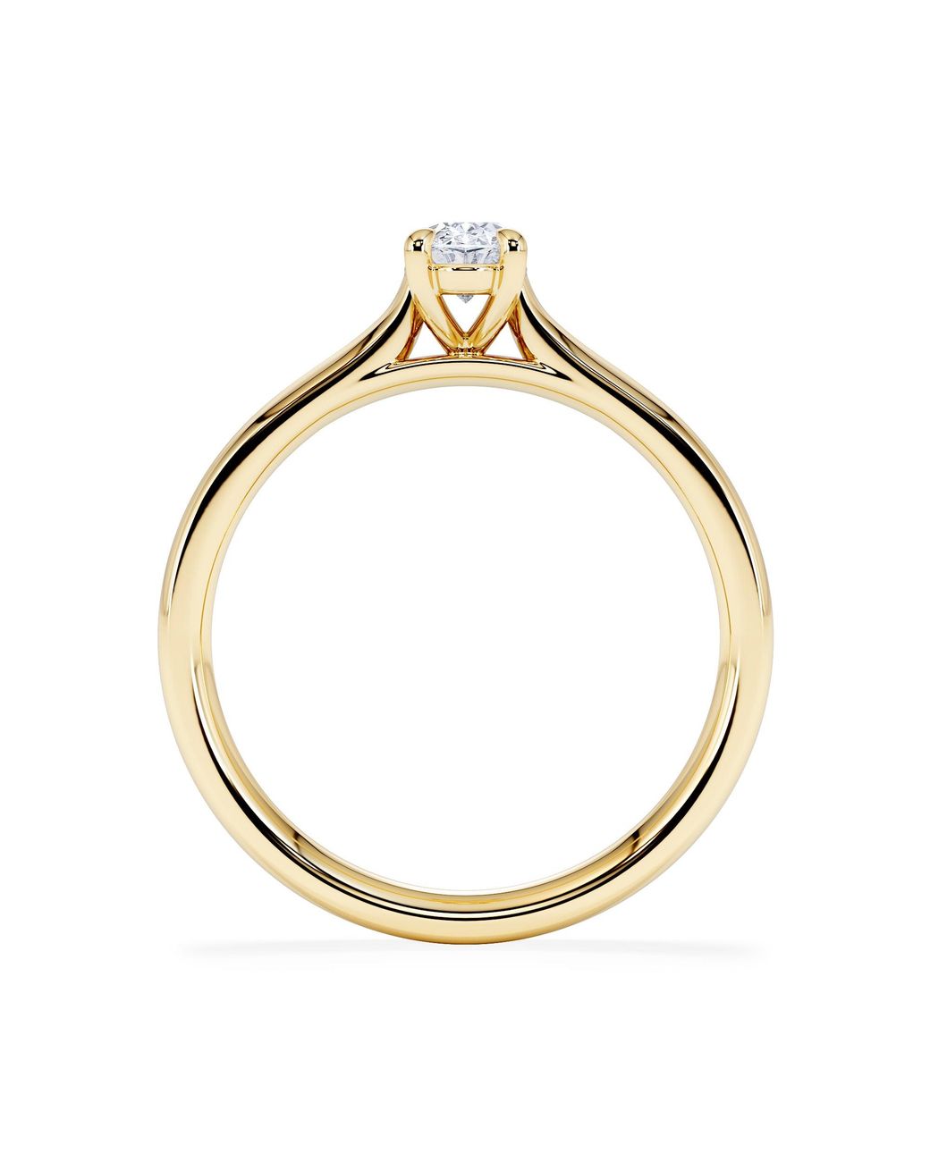 The Diamond Store Metallic Amora Oval 0.50Ct Diamond Engagement Ring G/Vs Set