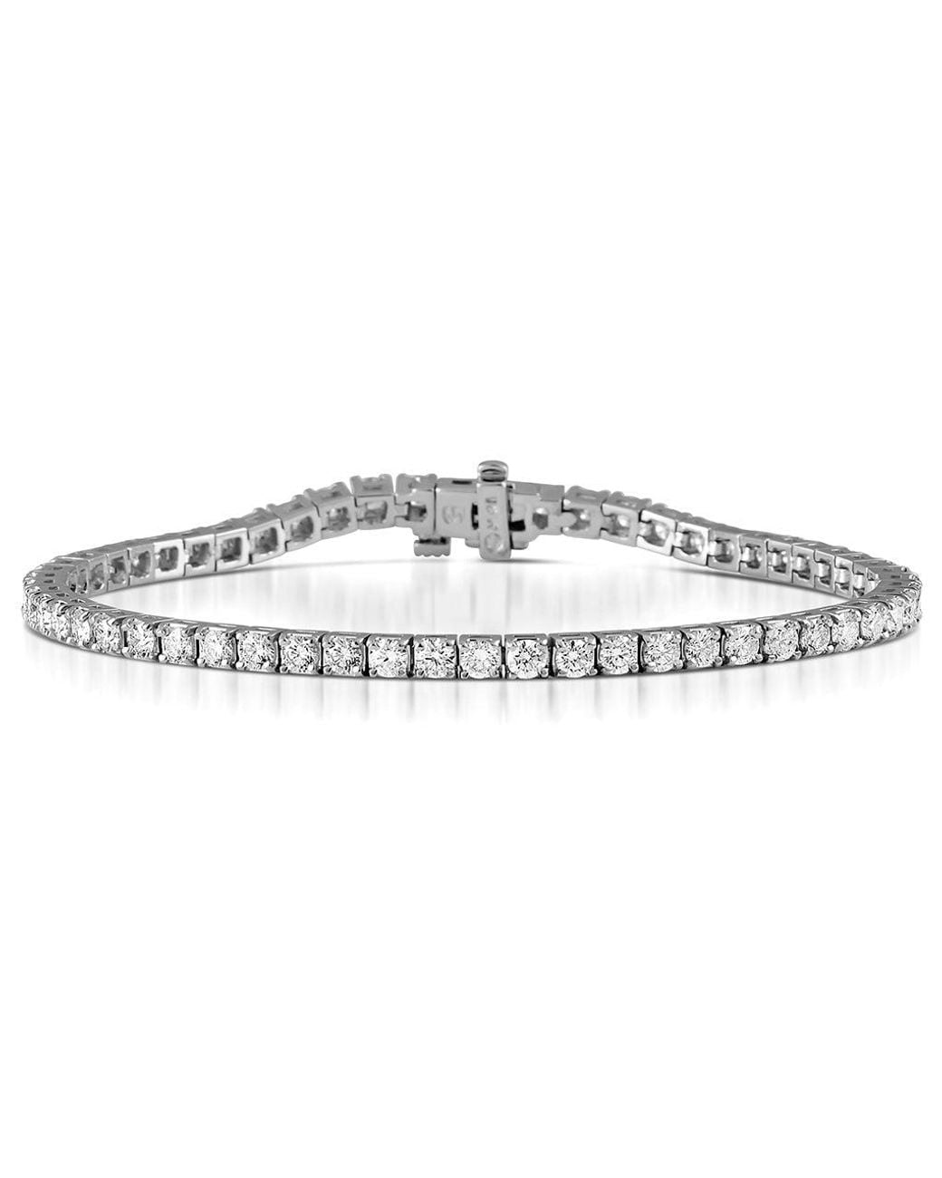 The Diamond Store Black Diamond Tennis Bracelet 18K Chloe 5.00Ct G/Vs