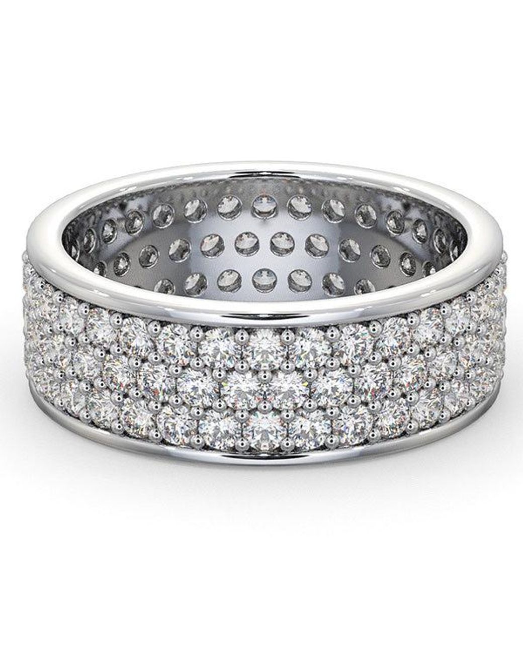 The Diamond Store Metallic Eternity Ring Tia 18Kw Diamond 2.00Ct H/Si
