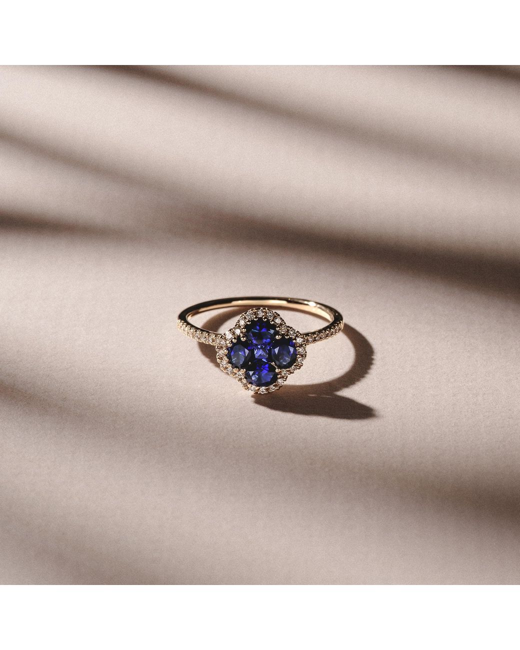 The Diamond Store Blue Alegria Lab Sapphire Ring 1.00Ct