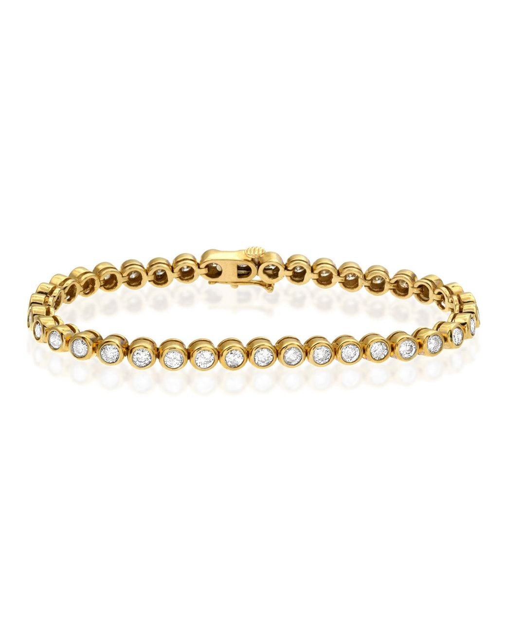 The Diamond Store Black Diamond Tennis Bracelet Rubover Style 3.00Ct 9K