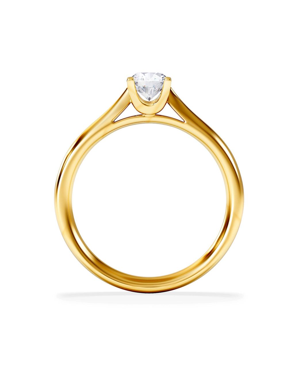 The Diamond Store Metallic Certified Grace 18K Diamond Engagement Ring 0.50Ct