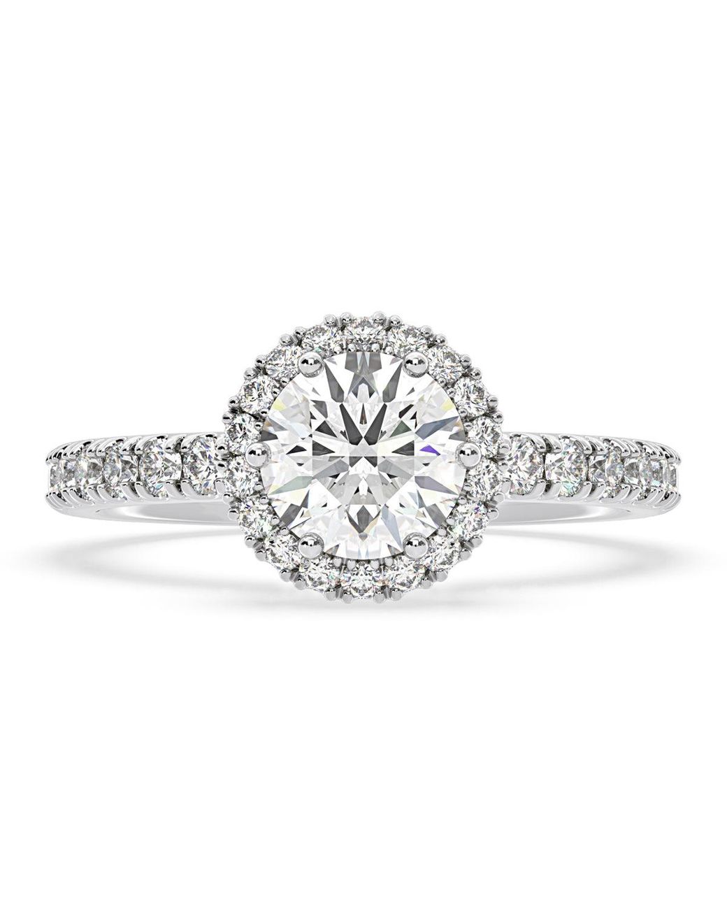The Diamond Store Metallic Alessandra Lab Diamond Engagement Ring 2.60Ct F/Vs1