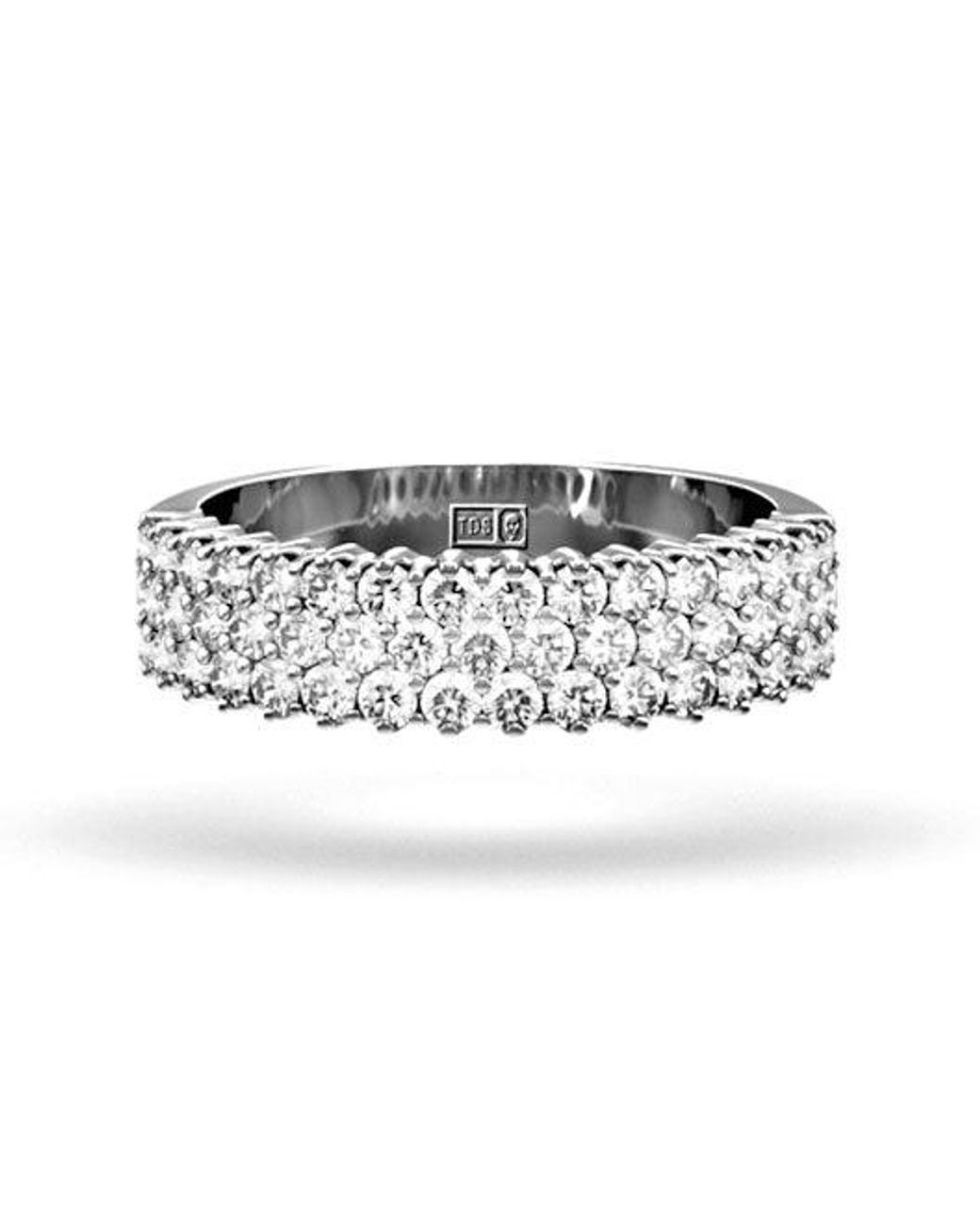 The Diamond Store Metallic Jasmine 18K Diamond Eternity Ring 0.50Ct H/Si