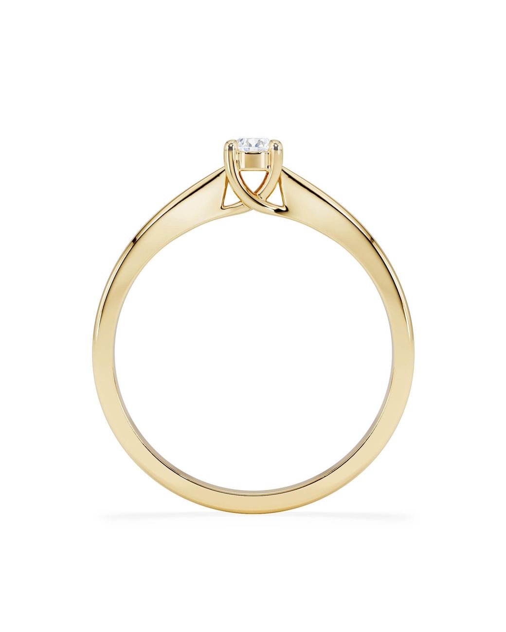 The Diamond Store Metallic Naomi Lab Diamond Engagement Ring 0.15Ct H/Si