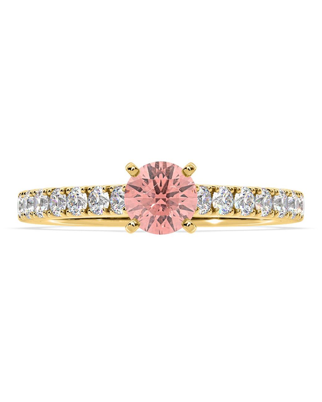 The Diamond Store Metallic Natalia Lab Diamond 0.91Ct Side Stone Ring