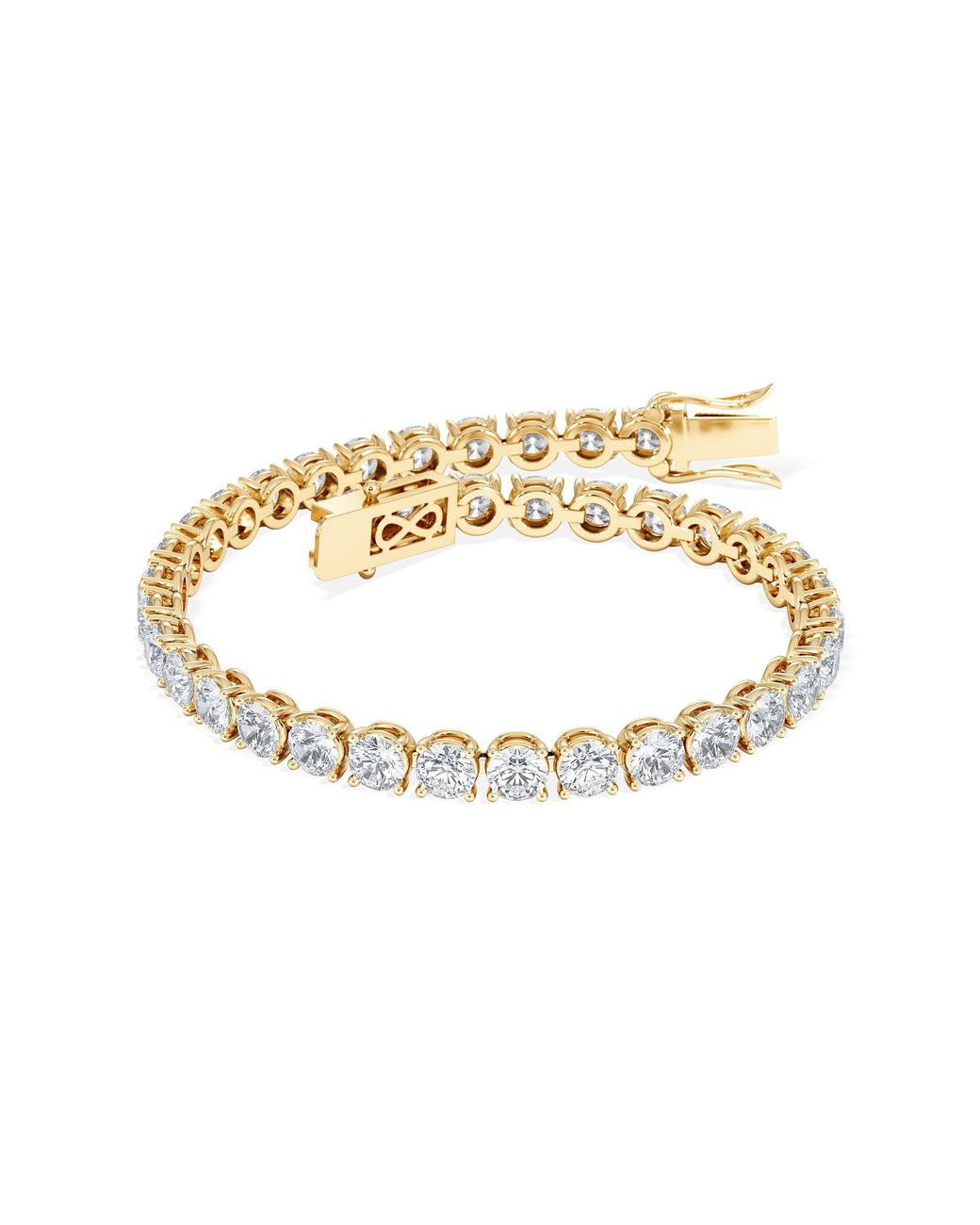 The Diamond Store Metallic Luxe 12.00Ct Lab Diamond Tennis Bracelet With Igi Certified Brilliant-Cut Diamonds