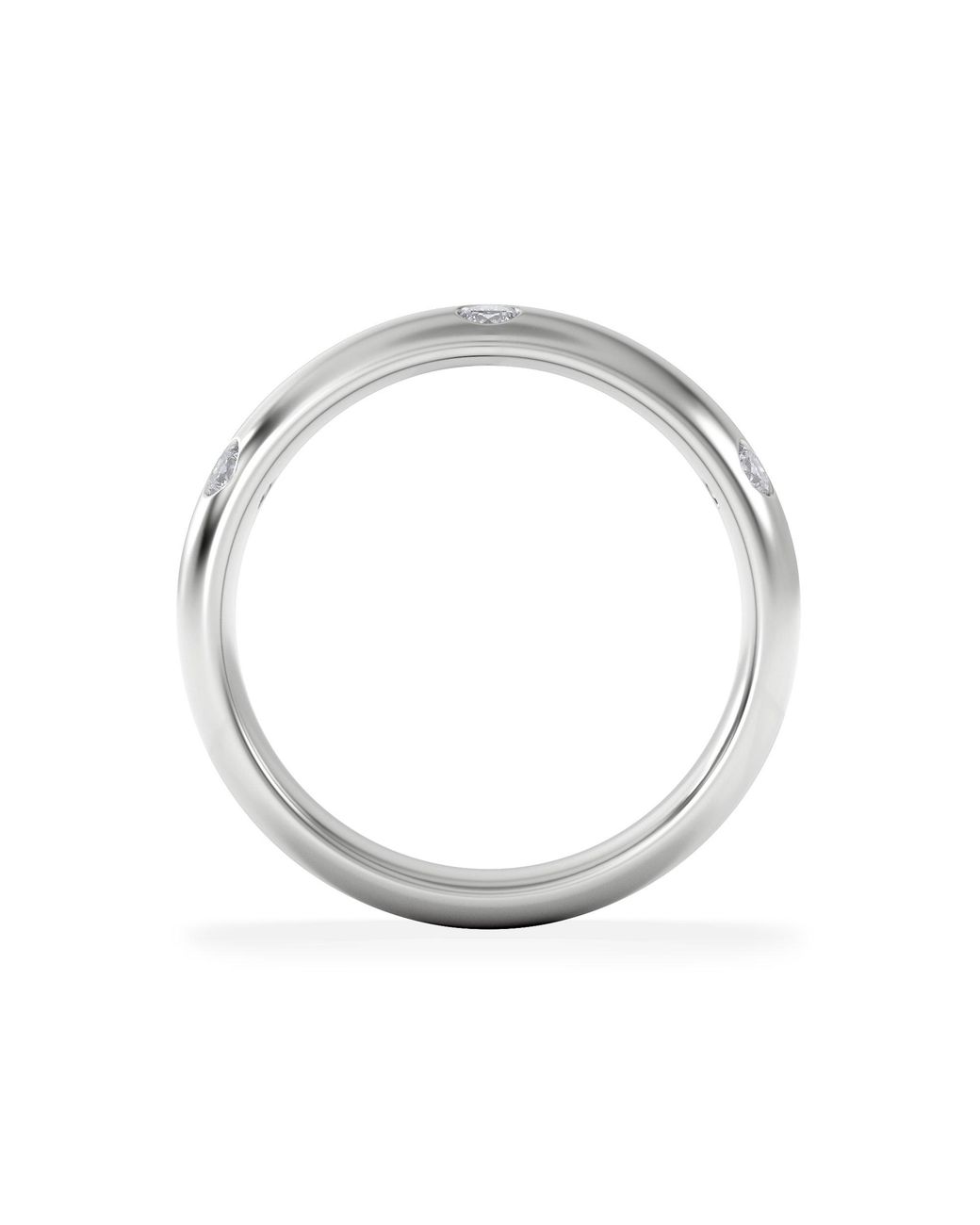 The Diamond Store White Seamless Lab Diamond Ring 0.26Ct