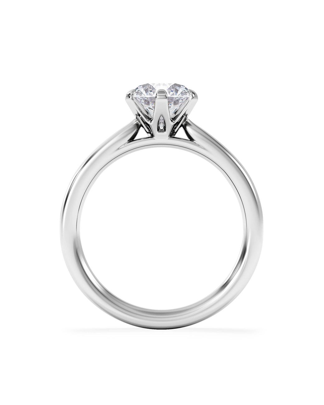 The Diamond Store White 1.5Ct Diamond Engagement Ring Low Set Chloe Lab F/Vs1