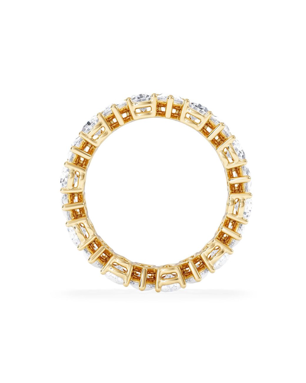 The Diamond Store Metallic Luxe 4.00Ct Lab Diamond Eternity Ring With Igi Certified Pear-Cut Diamonds