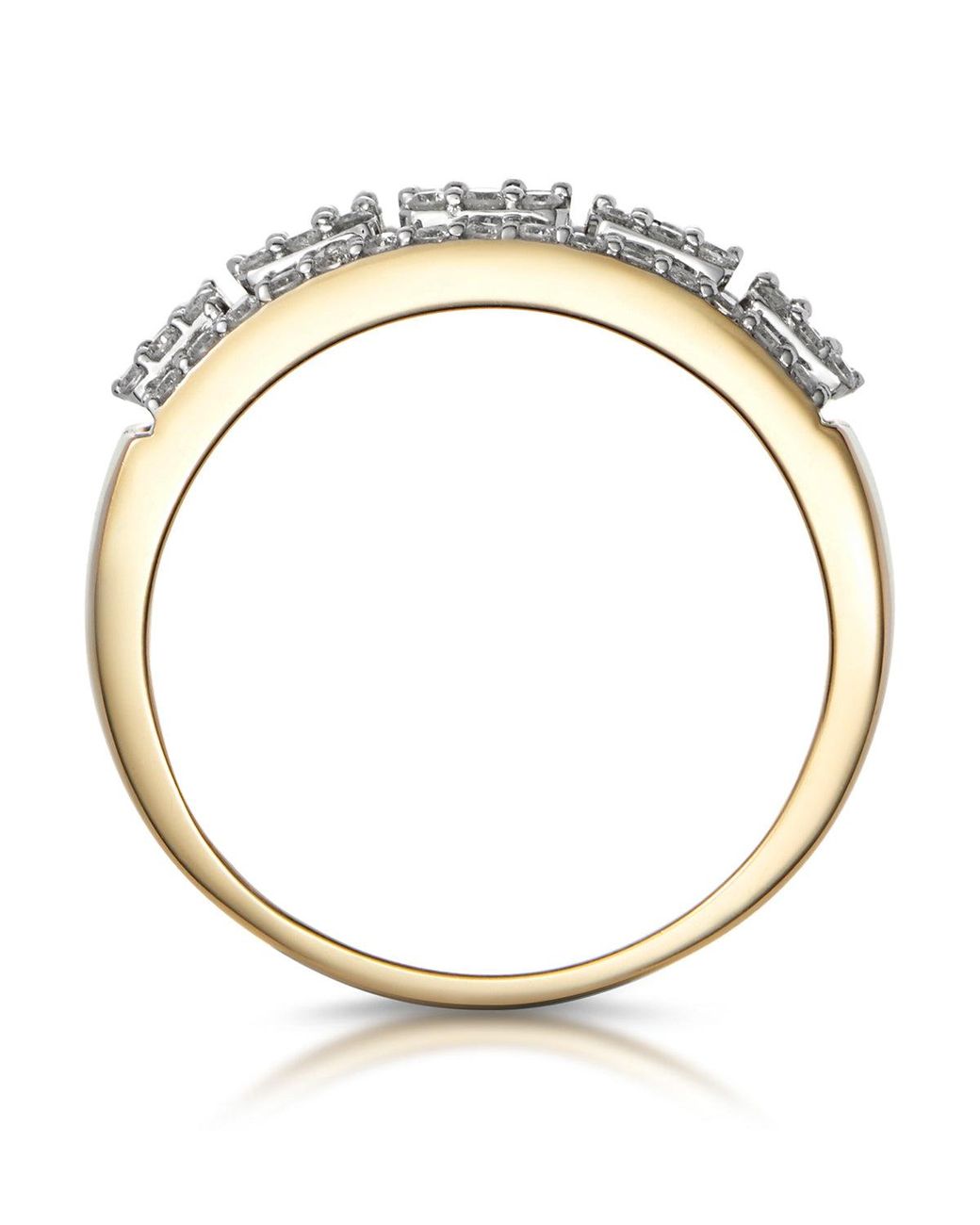 The Diamond Store Metallic 0.85Ct Diamond Asteria Collection Baguette Eternity Ring