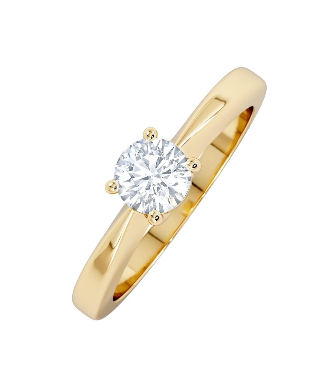 The Diamond Store Metallic Naomi Lab Diamond Engagement Ring 0.50Ct H/Si