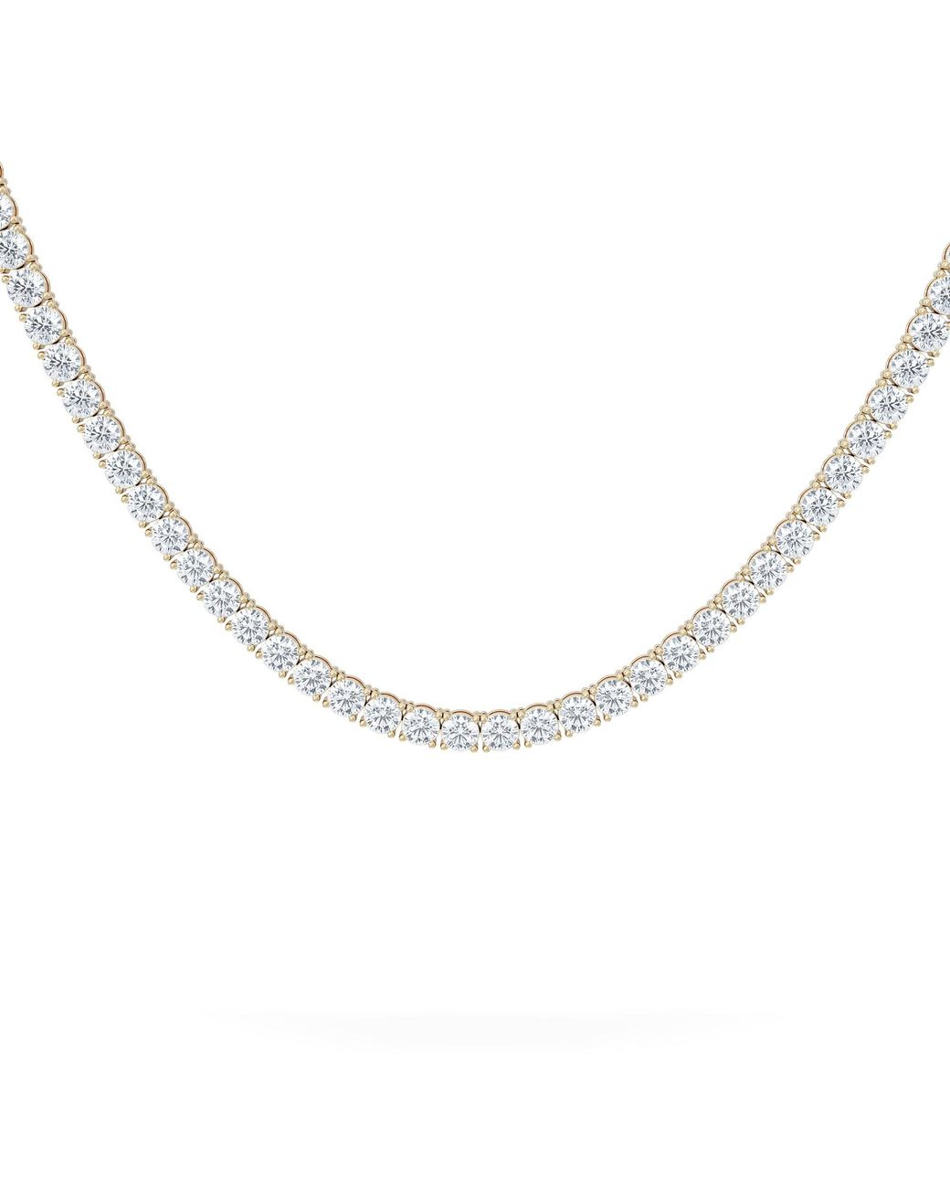 The Diamond Store Metallic Luxe 20.00Ct Lab Diamond Necklace With Igi Certified Brilliant-Cut Diamonds