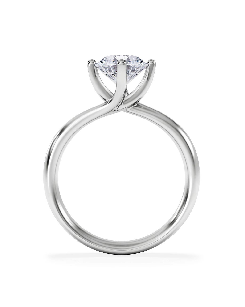 The Diamond Store White 1.50Ct Diamond Engagement Ring Lily Lab F/Vs1 18K