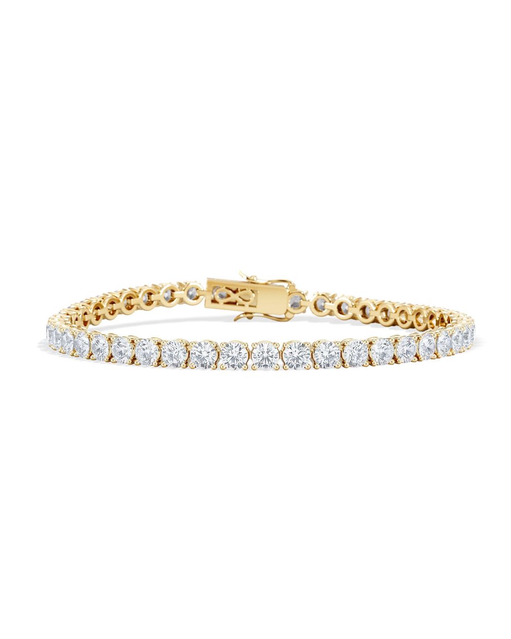 The Diamond Store Metallic Luxe 19.00Ct Lab Diamond Tennis Bracelet With Igi Certified Brilliant-Cut Diamonds