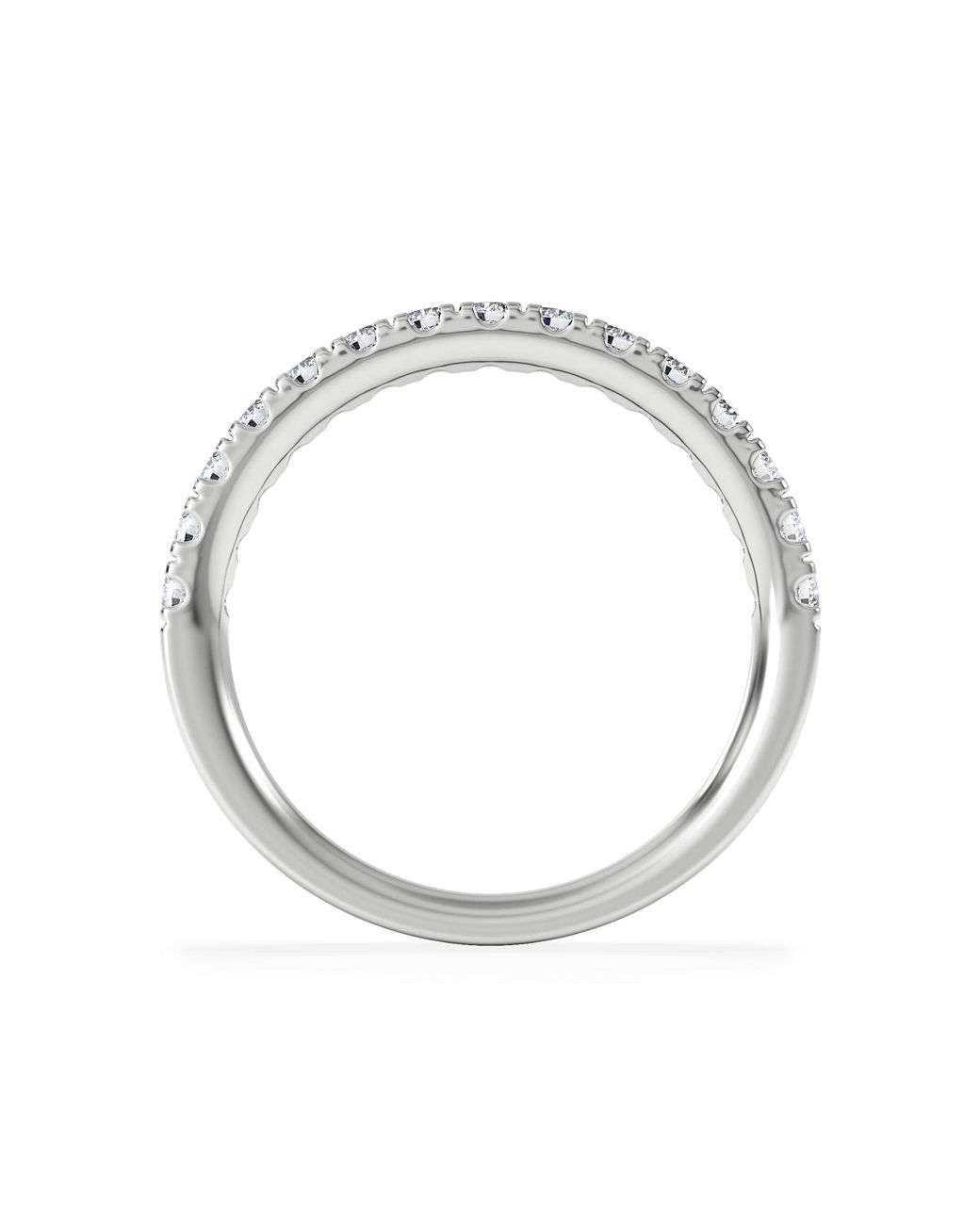 The Diamond Store White 15 Stone Chloe 18K Diamond Eternity Ring 0.50Ct H/Si