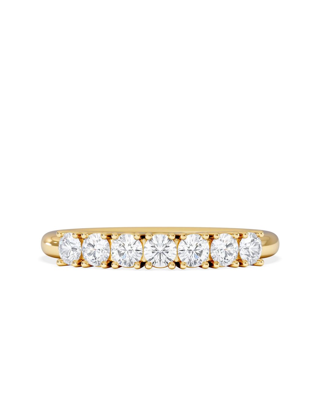 The Diamond Store Metallic Chloe 18K 7 Stone Diamond Eternity Ring 0.75Ct Pk