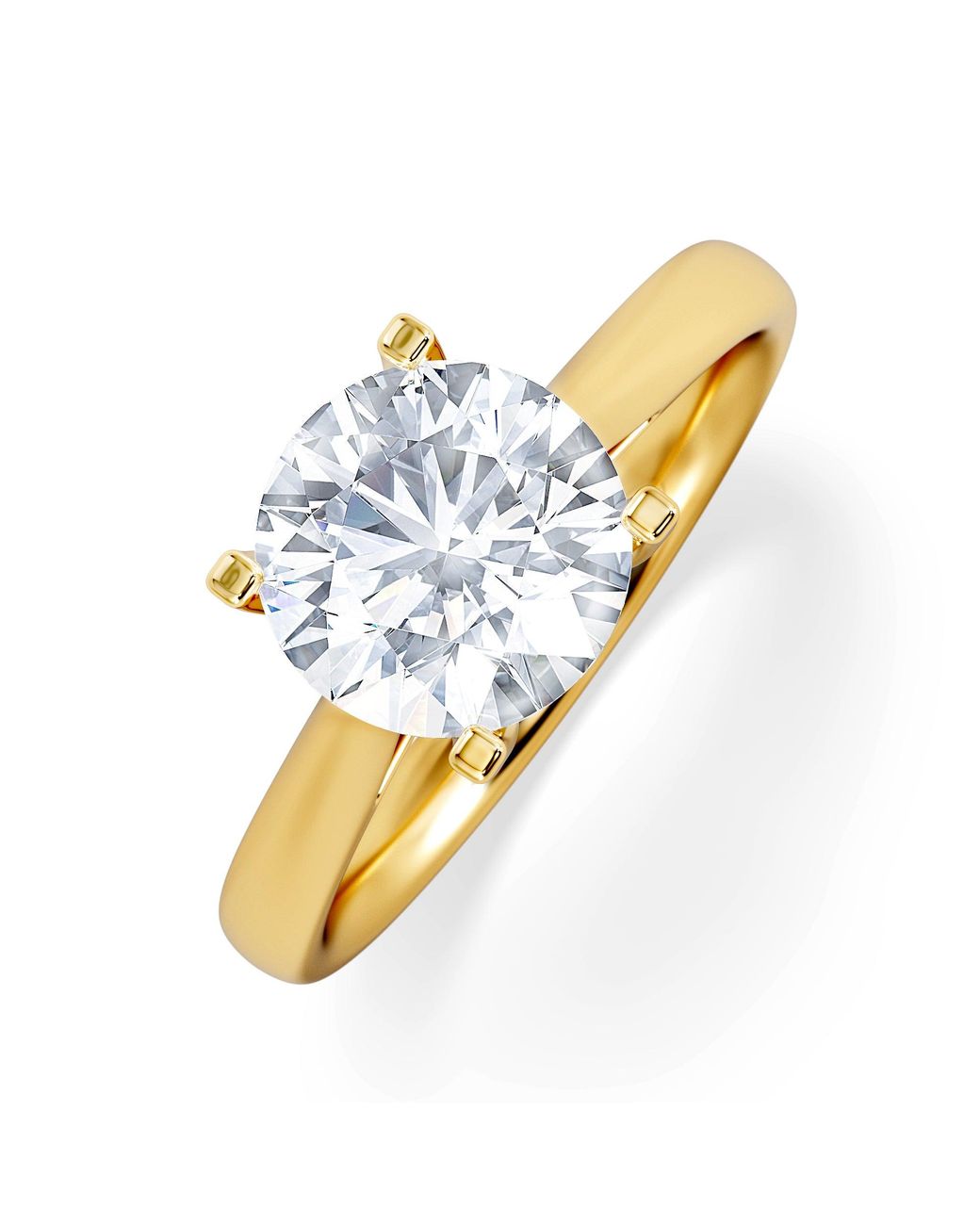 The Diamond Store Metallic 2 Carat Diamond Engagement Ring Grace Lab F/Vs1 Igi Certified 18K