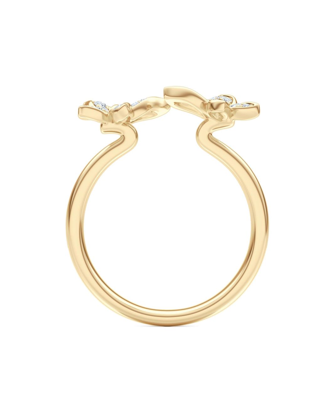 The Diamond Store Metallic Papillon 0.20Ct Lab Diamond Ring 18K Vermeil
