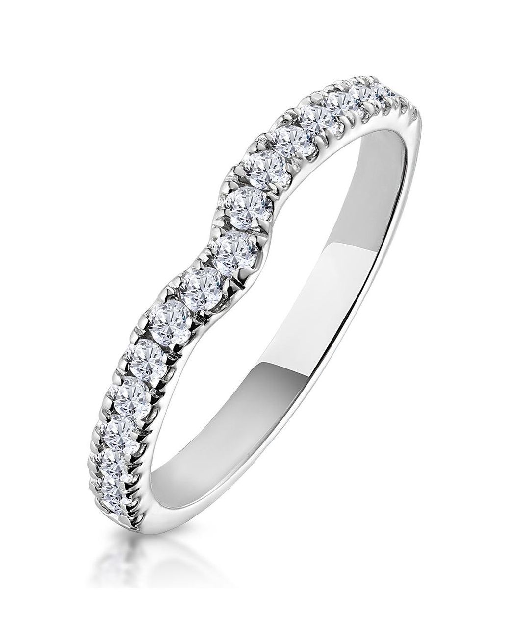 The Diamond Store Metallic Lily Matching Wedding Band 0.30Ct H/Si Diamond