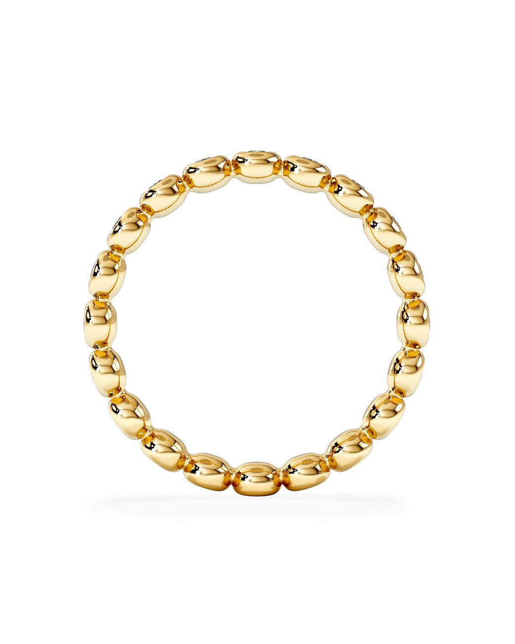 The Diamond Store Metallic Lab Diamond Rubover Eternity Ring 0.33Ct