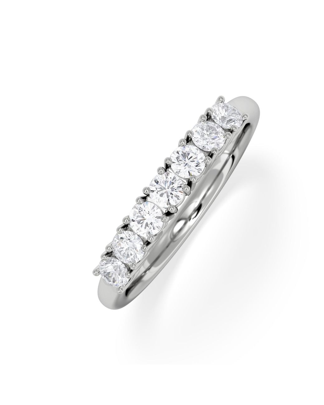 The Diamond Store White Chloe 7 Stone Diamond Eternity Ring 0.50Ct G/Vs