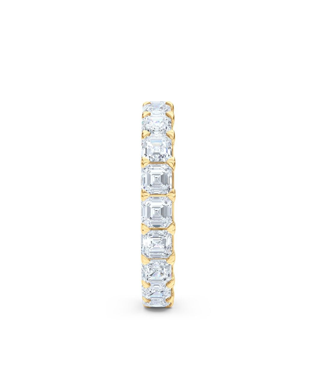 The Diamond Store Metallic Sempre Asscher Cut 3.00Ct Lab Diamond Eternity Ring