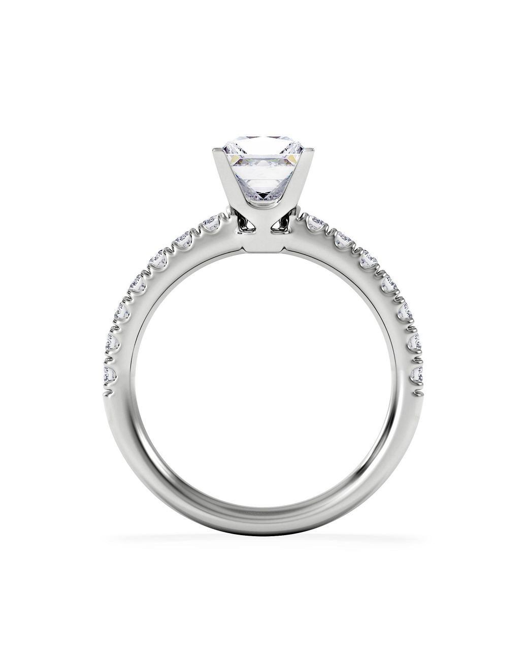 The Diamond Store White Katerina Lab Princess Diamond Engagement Ring 18Kw 1.55Ct F/Vs1