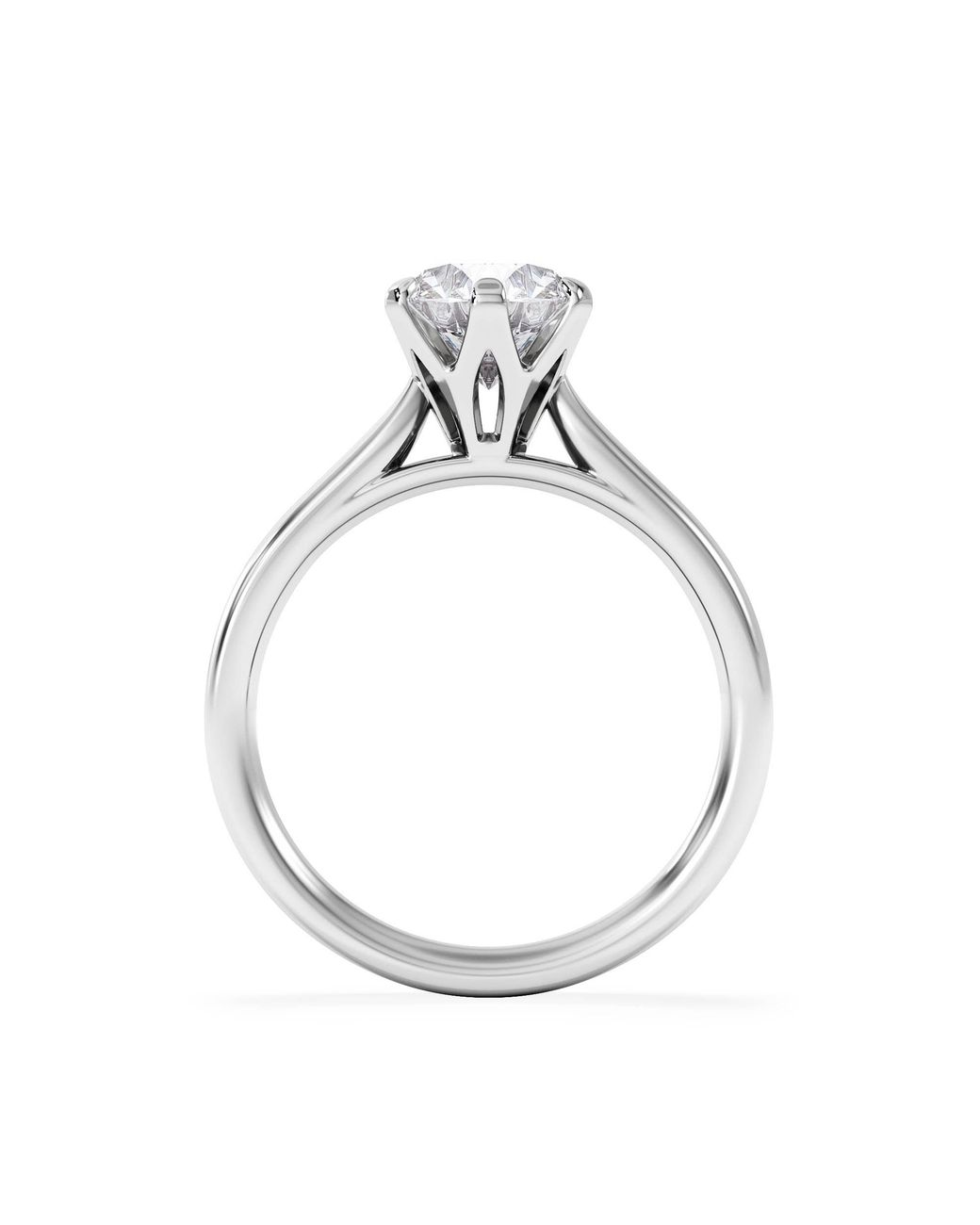 The Diamond Store White 1.50Ct Diamond Engagement Ring High Set Chloe Lab F/Vs1 18K