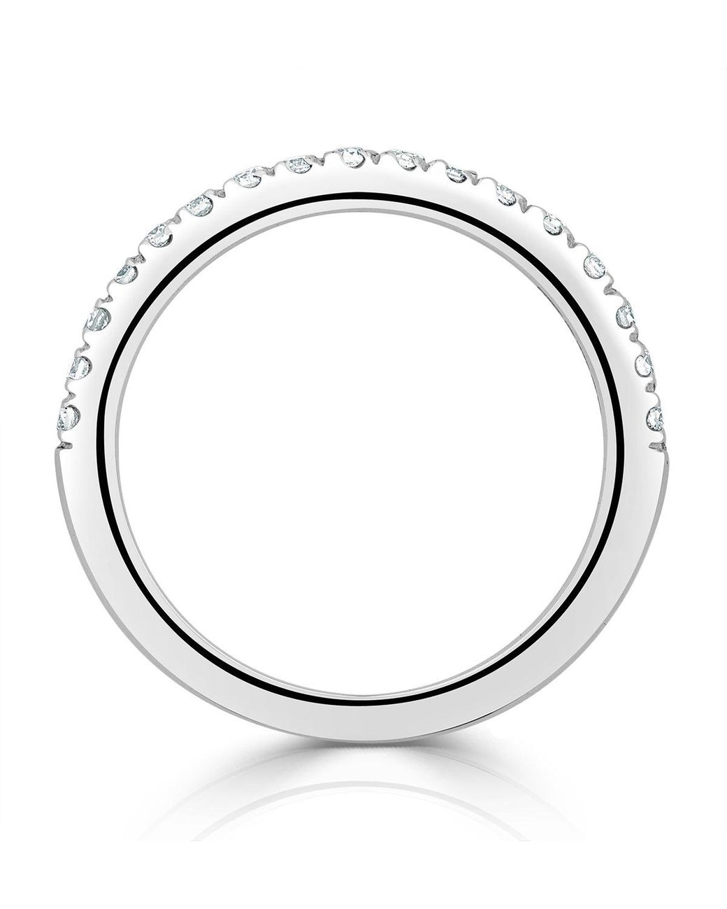 The Diamond Store Metallic Beatrice Matching Wedding Band 0.30Ct G/Si Diamond