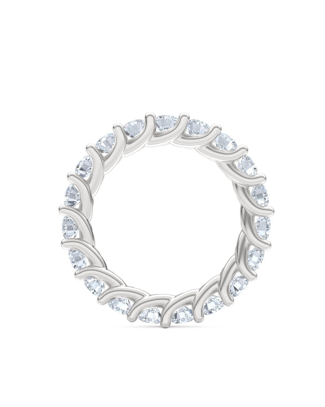 The Diamond Store White Legacy 3.00Ct Round Cut Lab Diamond Eternity Ring