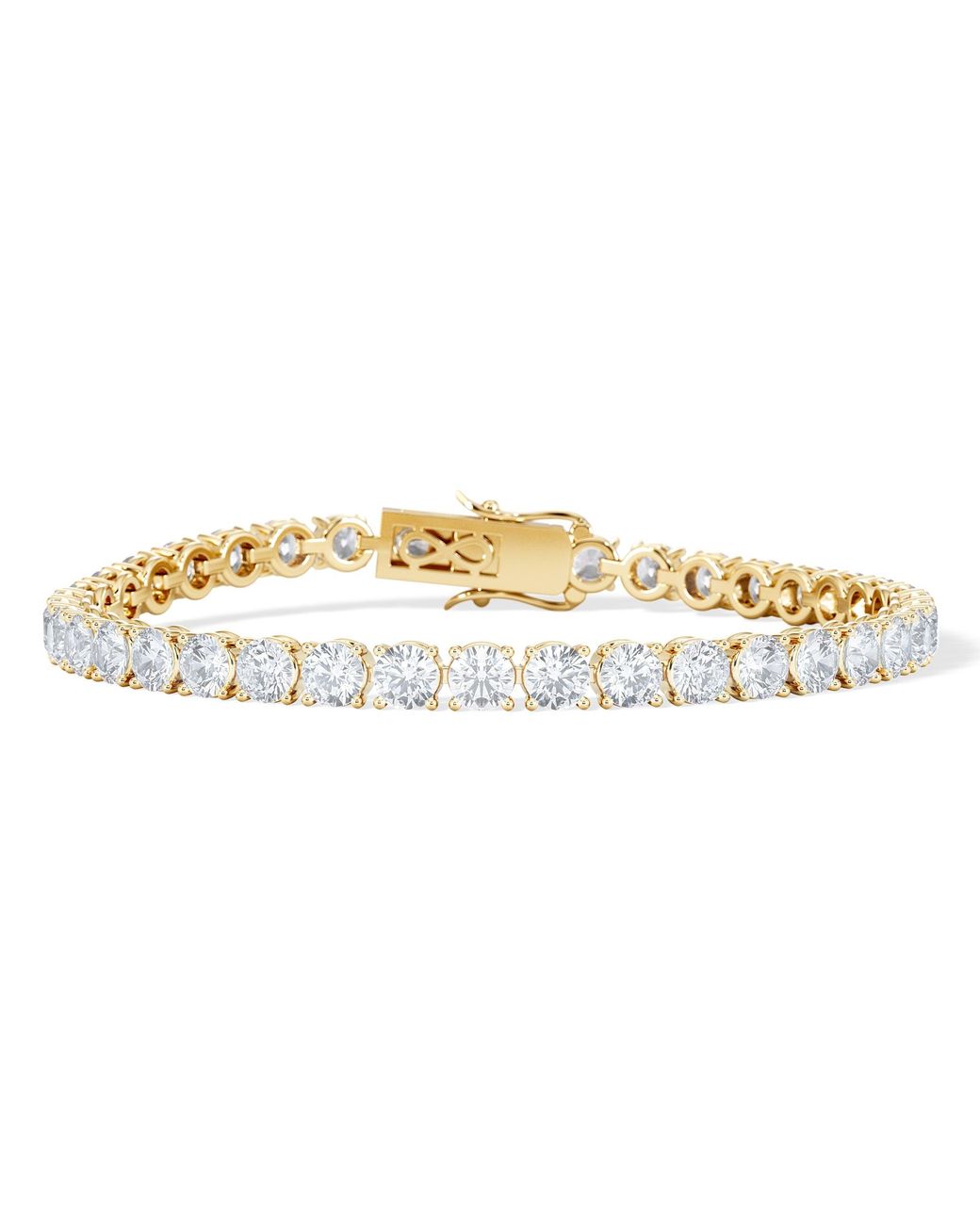 The Diamond Store Metallic Luxe 12.00Ct Lab Diamond Tennis Bracelet With Igi Certified Brilliant-Cut Diamonds