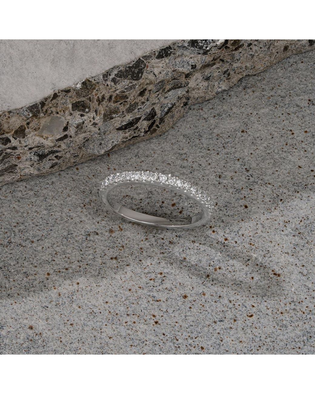 The Diamond Store Metallic Elizabeth Matching Wedding Band 0.45Ct G/Si Diamond