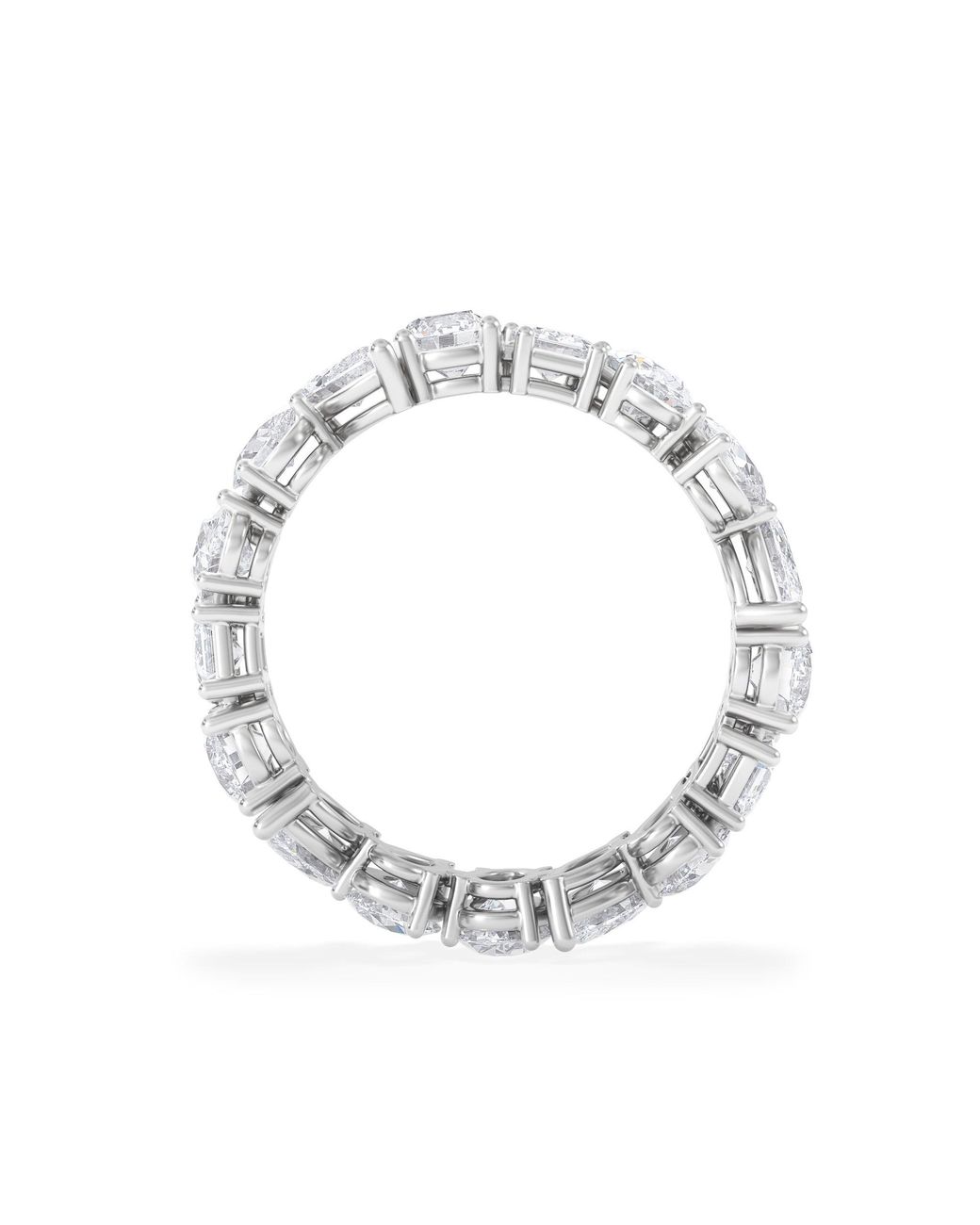 The Diamond Store Blue Luxe 4.00Ct Lab Diamond Eternity Ring With Igi Certified Asymmetrical-Cut Diamonds