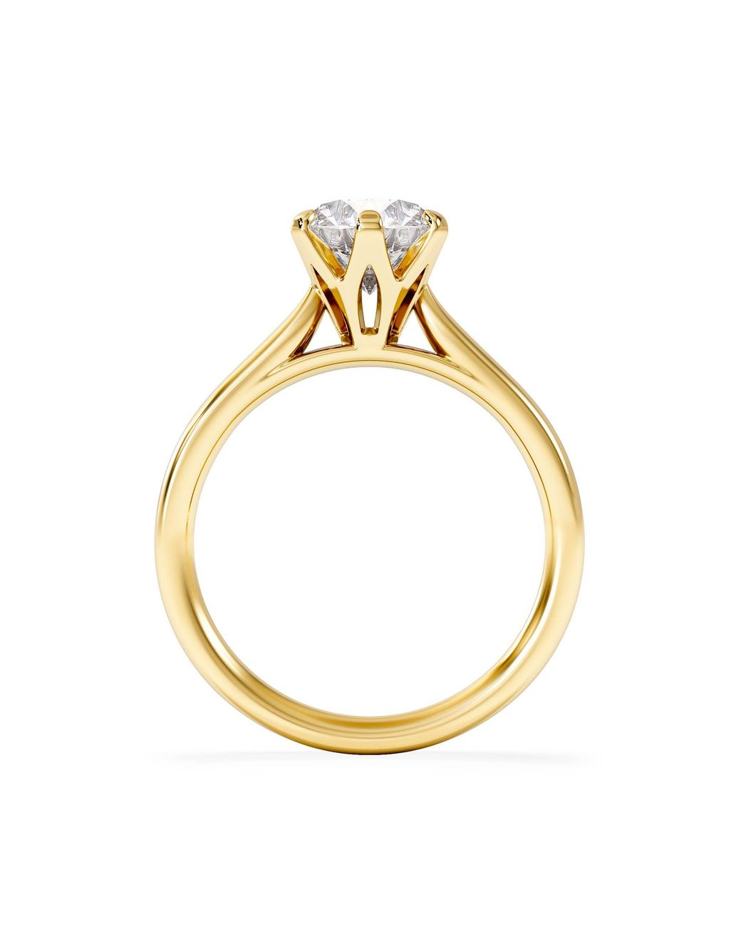 The Diamond Store Metallic 1.50 Carat Diamond Engagement Ring High Set Chloe Lab F/Vs1 18K