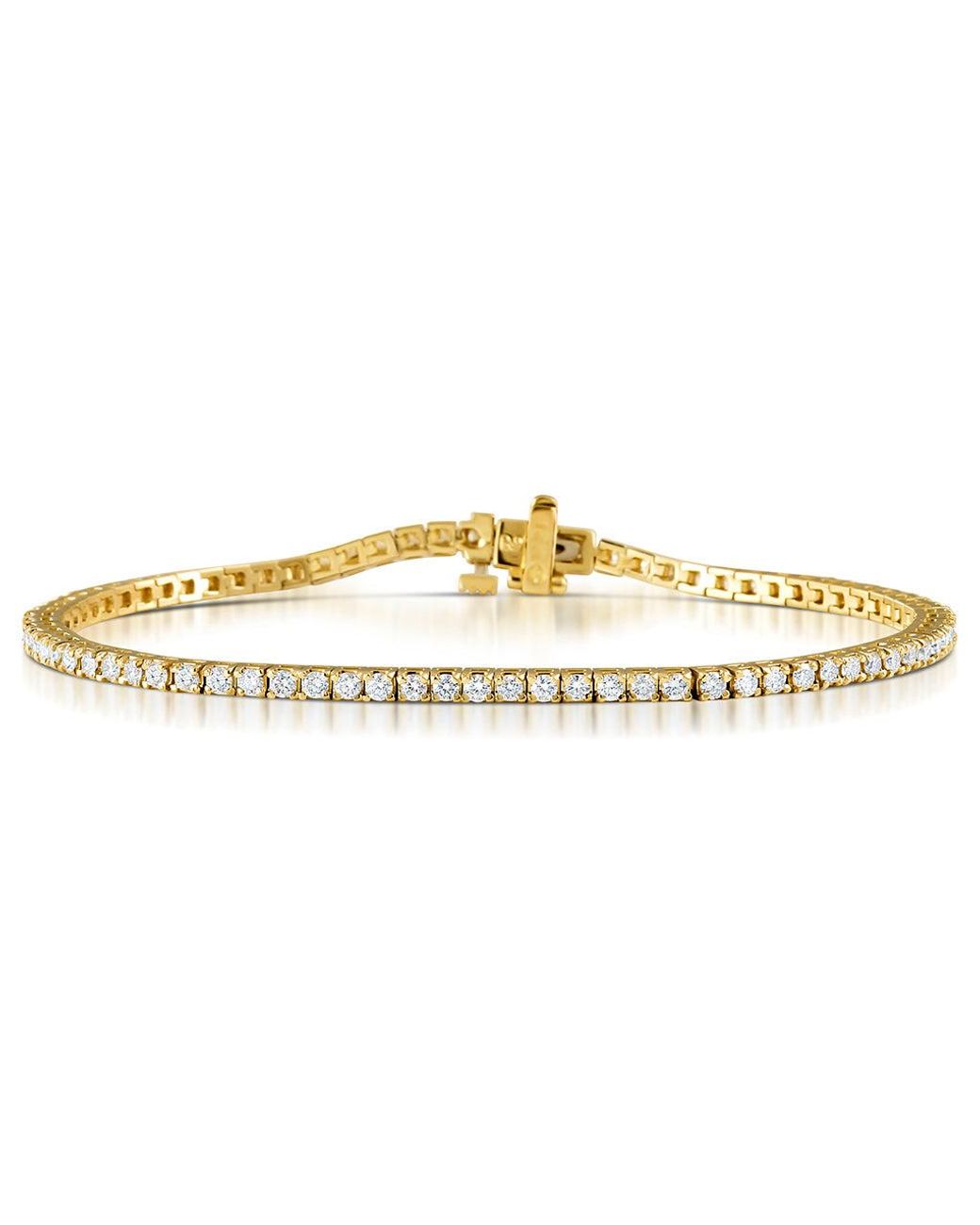 The Diamond Store Black Diamond Tennis Bracelet Chloe 2.00Ct Premium Claw Set