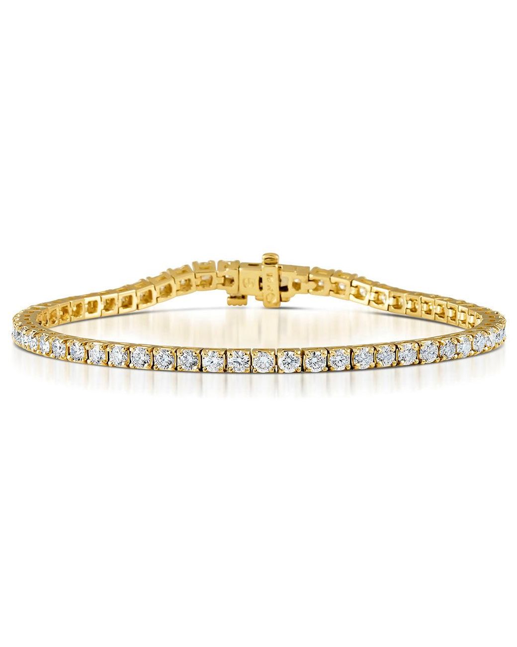 The Diamond Store Black Diamond Tennis Bracelet 18K Chloe 5.00Ct G/Vs