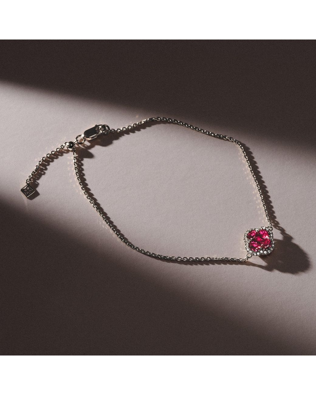 The Diamond Store Metallic Alegria 0.90Ct Lab Ruby Halo Bracelet