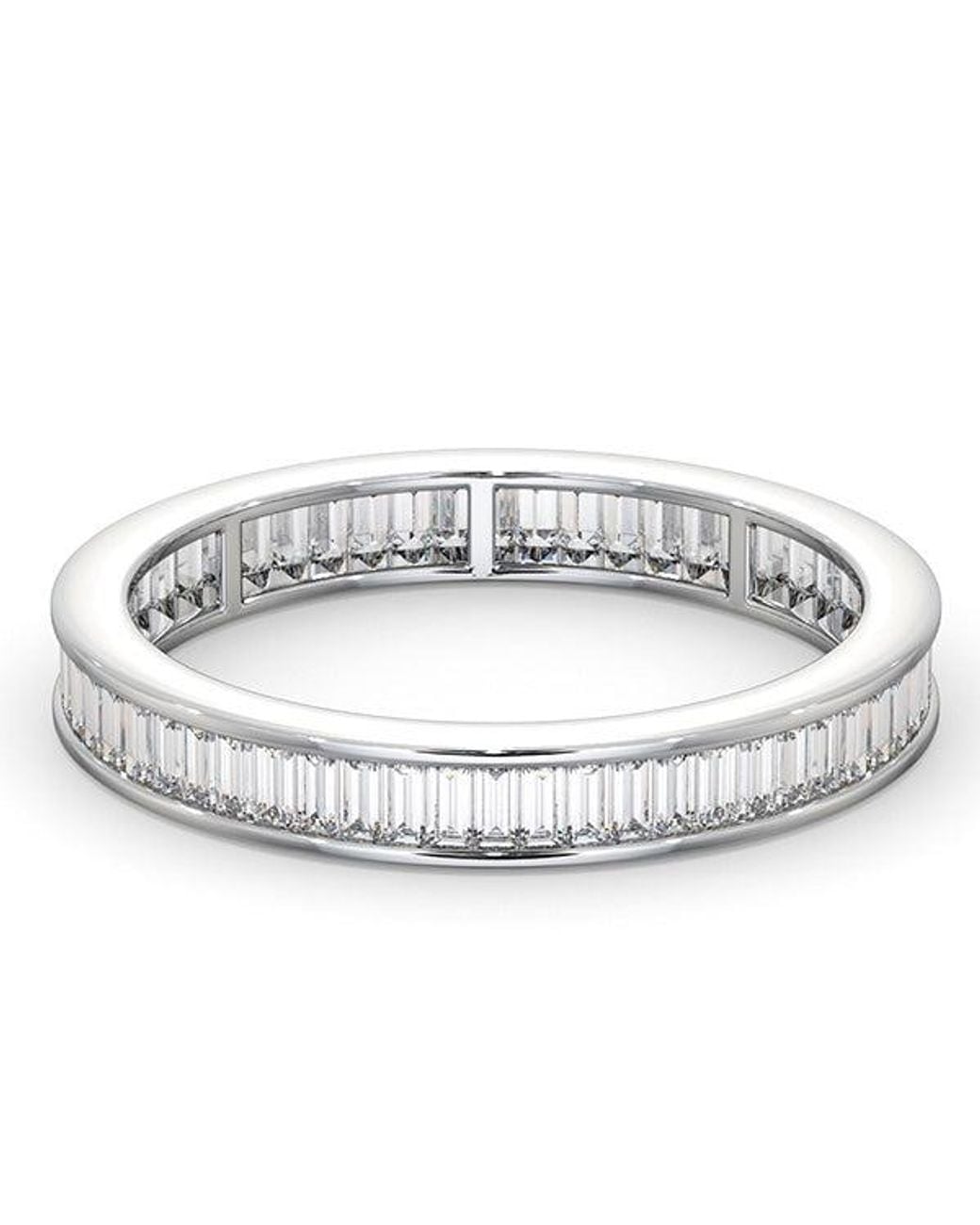 The Diamond Store Metallic Eternity Ring Grace 18K Diamond 1.00Ct G/Vs