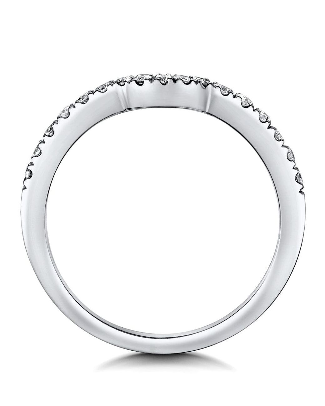 The Diamond Store Metallic Carly Matching 2Mm Wedding Band 0.25Ct H/Si Diamonds