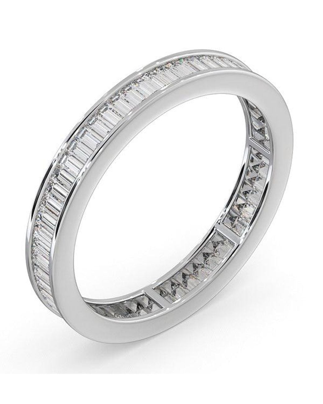 The Diamond Store Metallic Eternity Ring Grace 18K Diamond 1.00Ct G/Vs