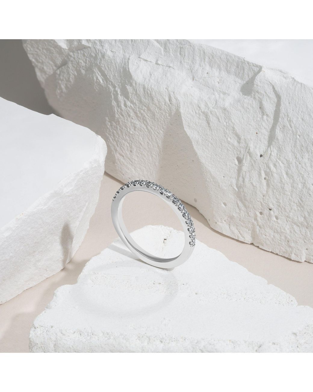The Diamond Store Metallic Beatrice Matching Wedding Band 0.30Ct G/Si Diamond