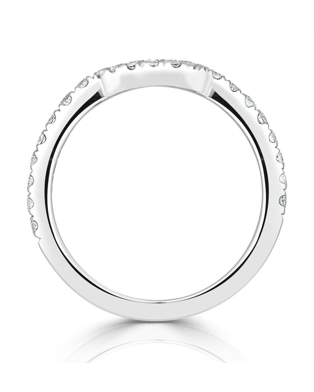 The Diamond Store Metallic Georgina Matching Wedding Band 0.45Ct G/Si Diamond