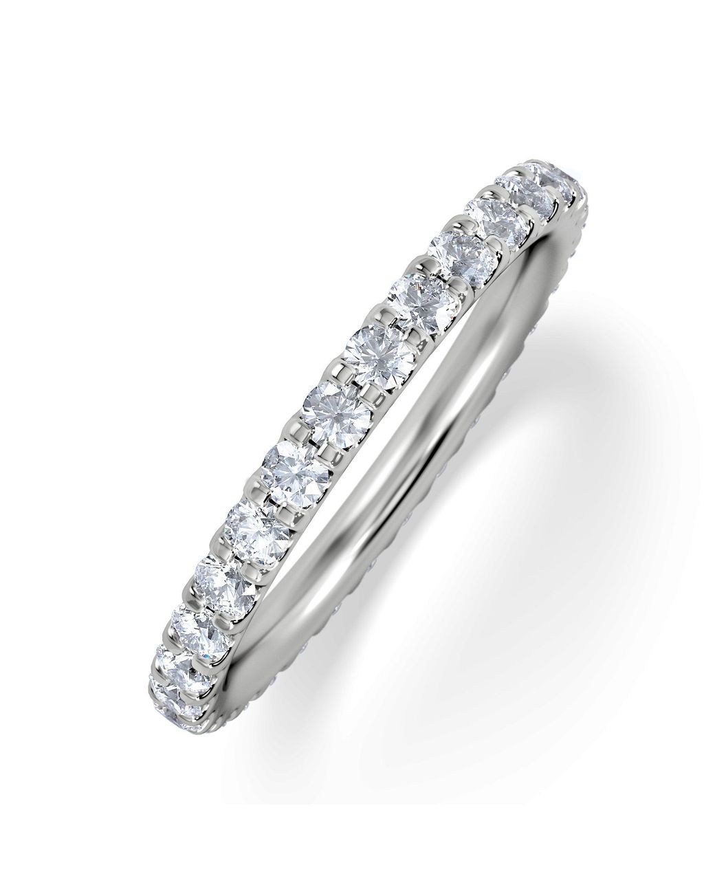 The Diamond Store White Eternity Ring Erin 18K Diamond 1.00Ct H/Si