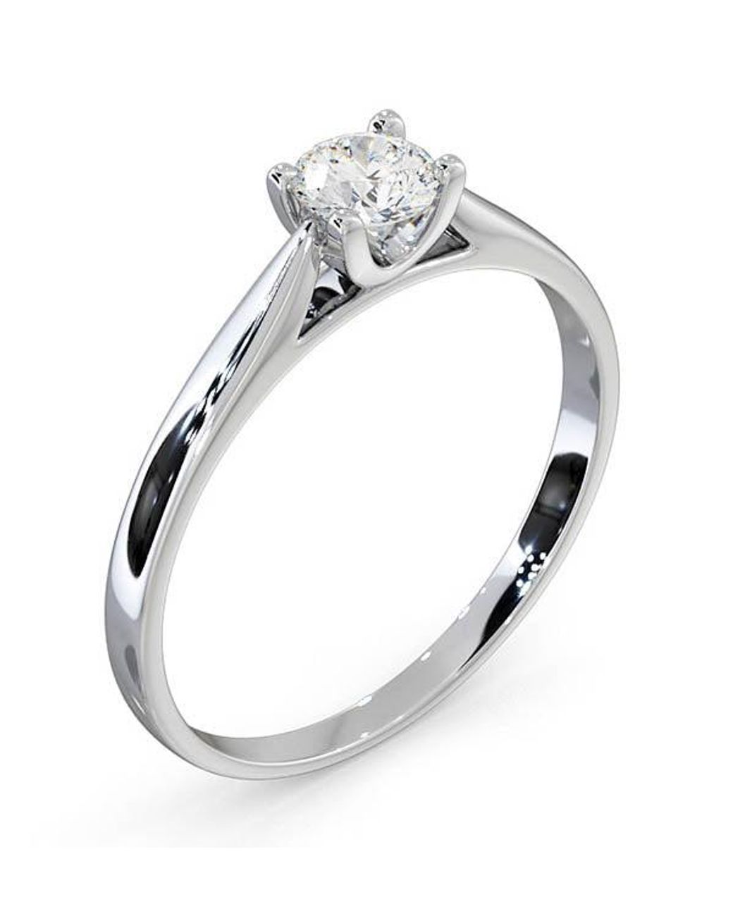 The Diamond Store Metallic Engagement Ring Grace 0.33Ct Lab Diamond H/Si