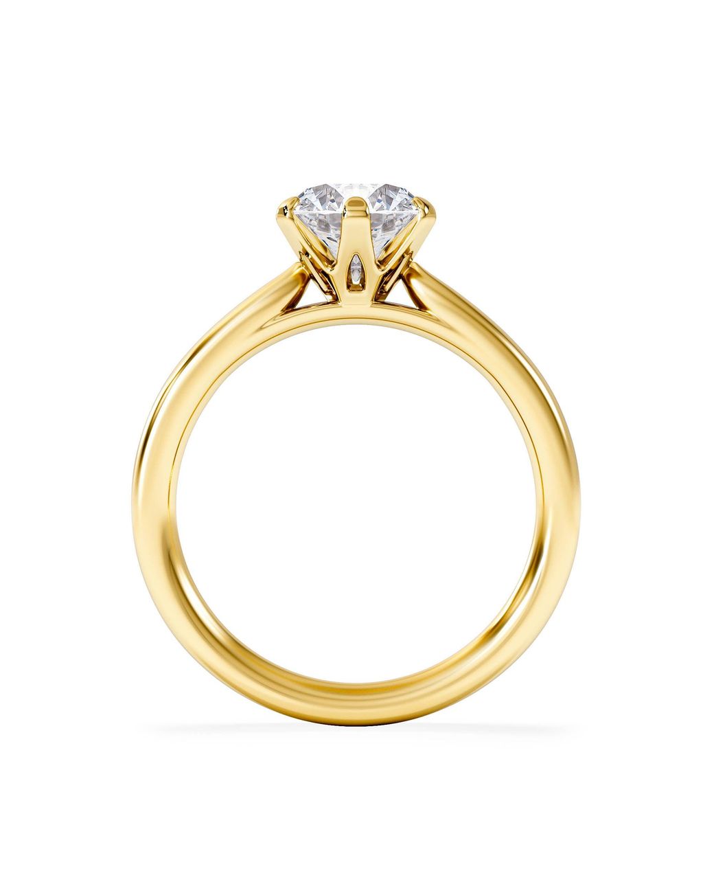 The Diamond Store Metallic 1.5Ct Diamond Engagement Ring Low Set Chloe Lab F/Vs1 18K