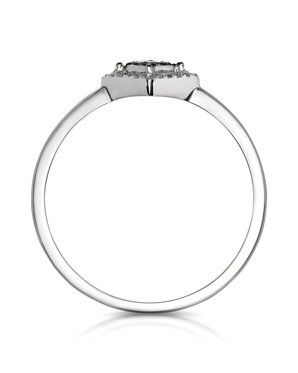 The Diamond Store Metallic Diamond And Diamond Stellato Squares Ring