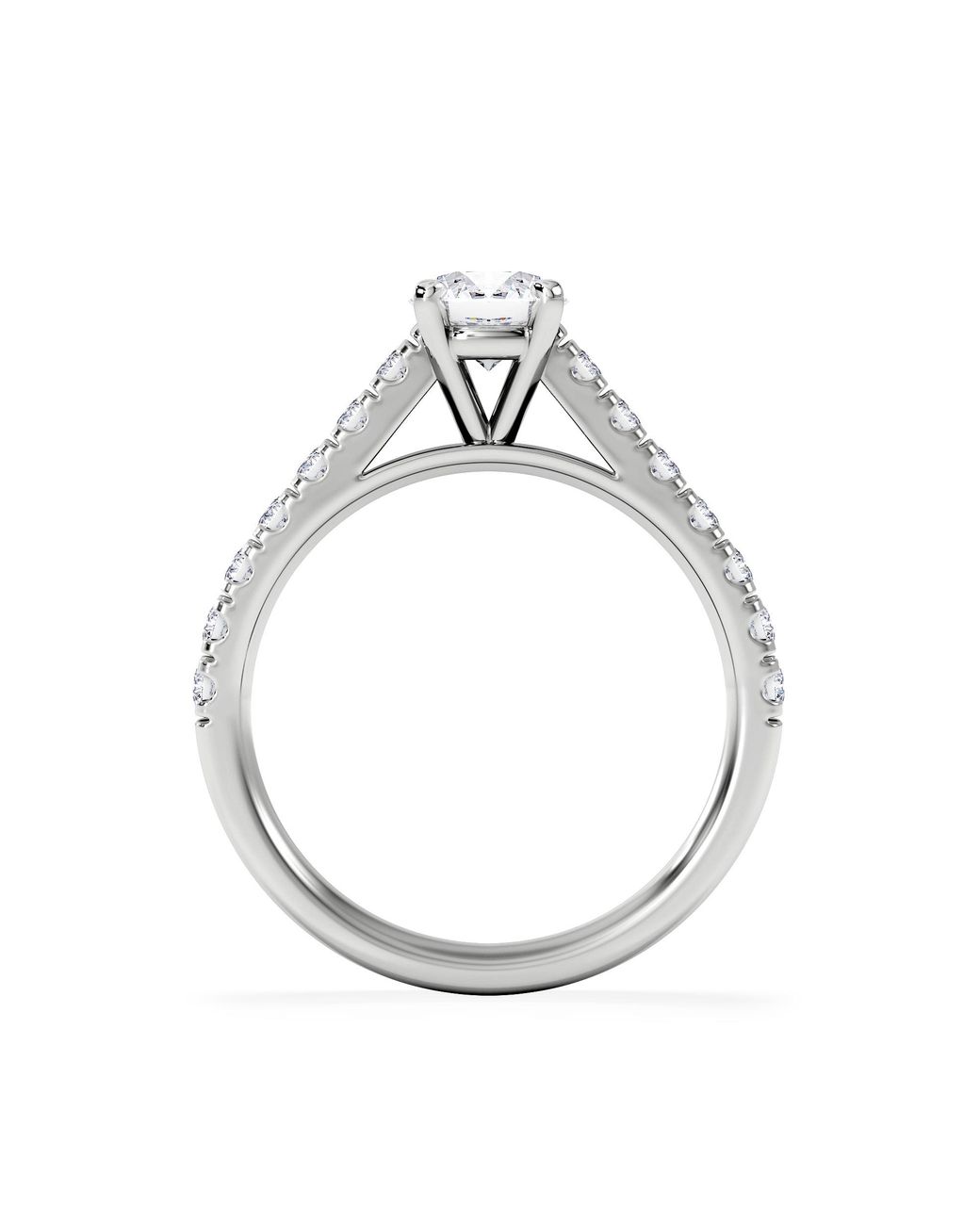 The Diamond Store White Natalia Gia Diamond Engagement Side Stone Ring 18Kw 1.15Ct H/Si