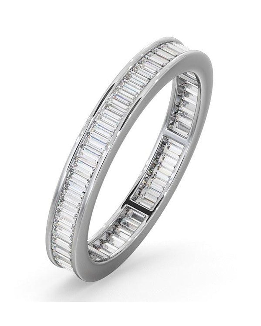 The Diamond Store Metallic Eternity Ring Grace 18K Diamond 1.00Ct G/Vs