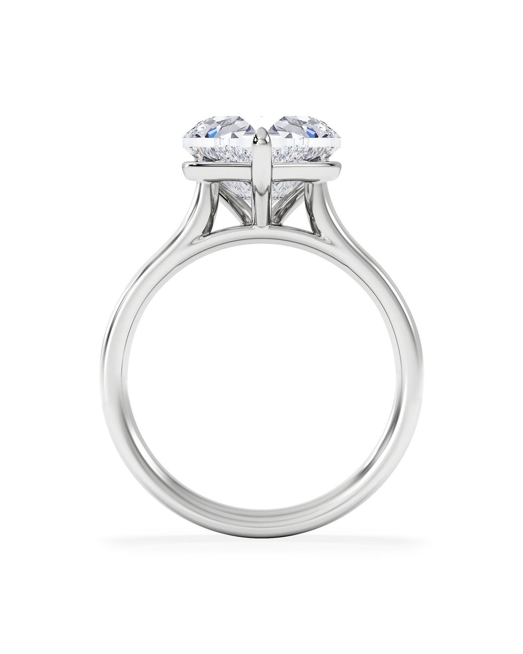 The Diamond Store White Amora Heart 3.00Ct Lab Diamond Engagement Ring G/Vs Set